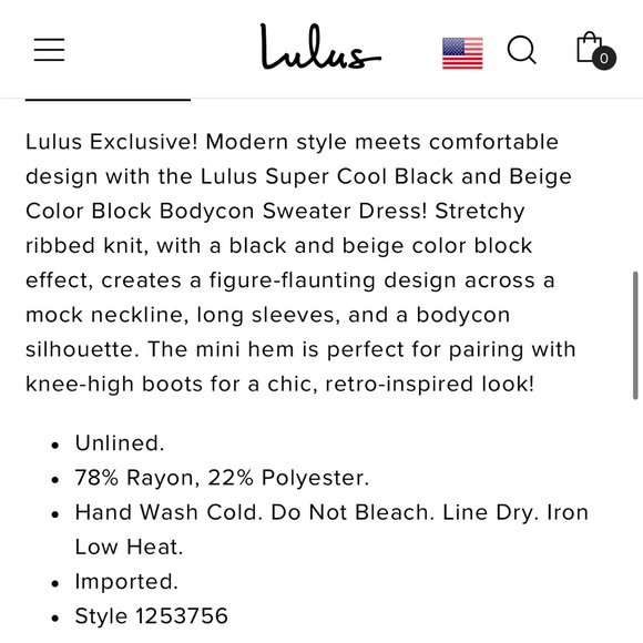 Black and Beige Block Bodycon Sweater Dress - Picture 9 of 13